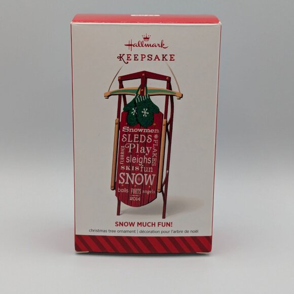 Hallmark Keepsake Snow Much Fun! Christmas Sled Ornament 2014 - Picture 8 of 10